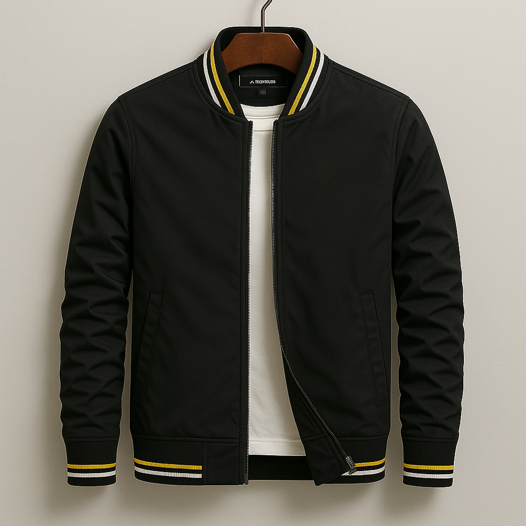 Chez Monsieur | Elegante Gestreifte Bomberjacke