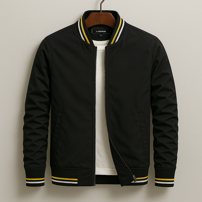 Chez Monsieur | Elegante Gestreifte Bomberjacke