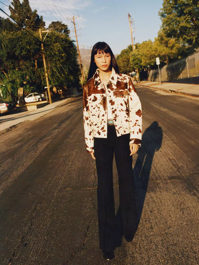 Lunaria™ | Damenjacke mit Kuhmuster