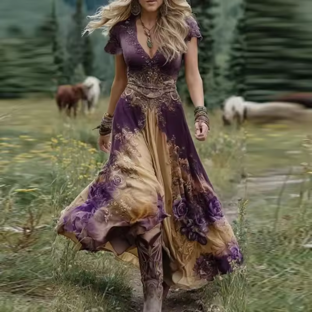 Paula | Elegantes Stickerei-Kleid