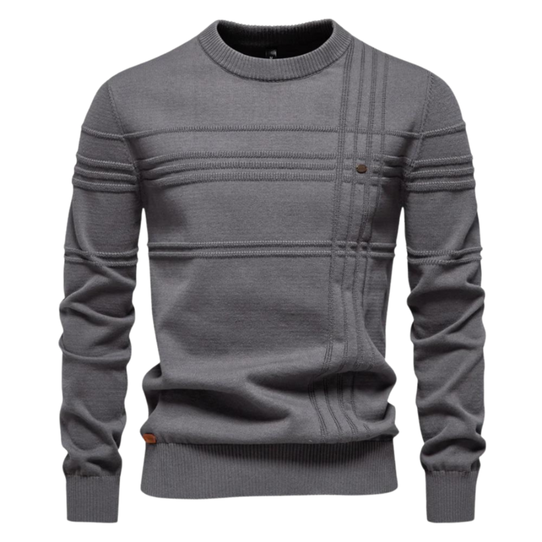 Thomas | Stijlvolle herenpullover met ruitdesign