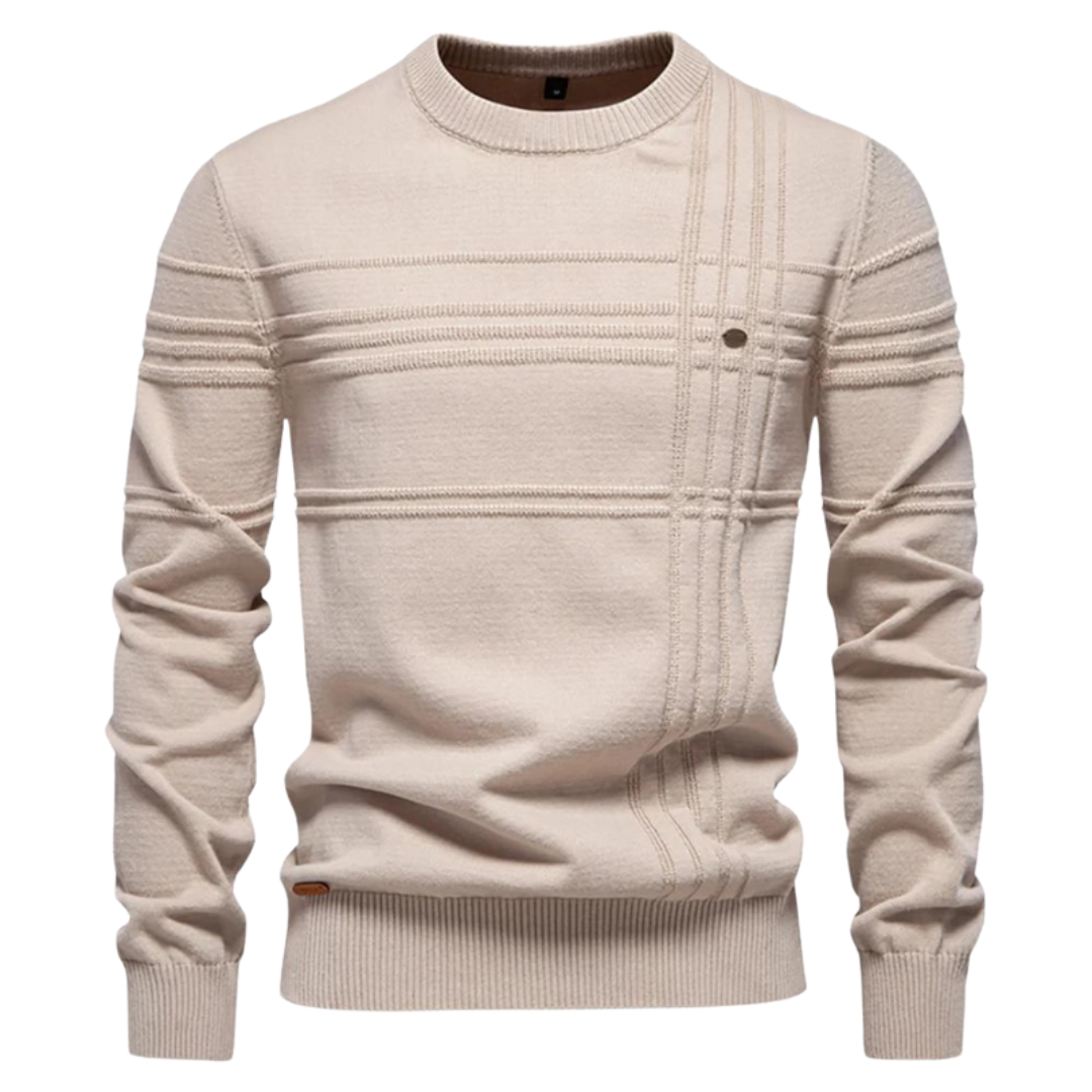 Thomas | Stijlvolle herenpullover met ruitdesign