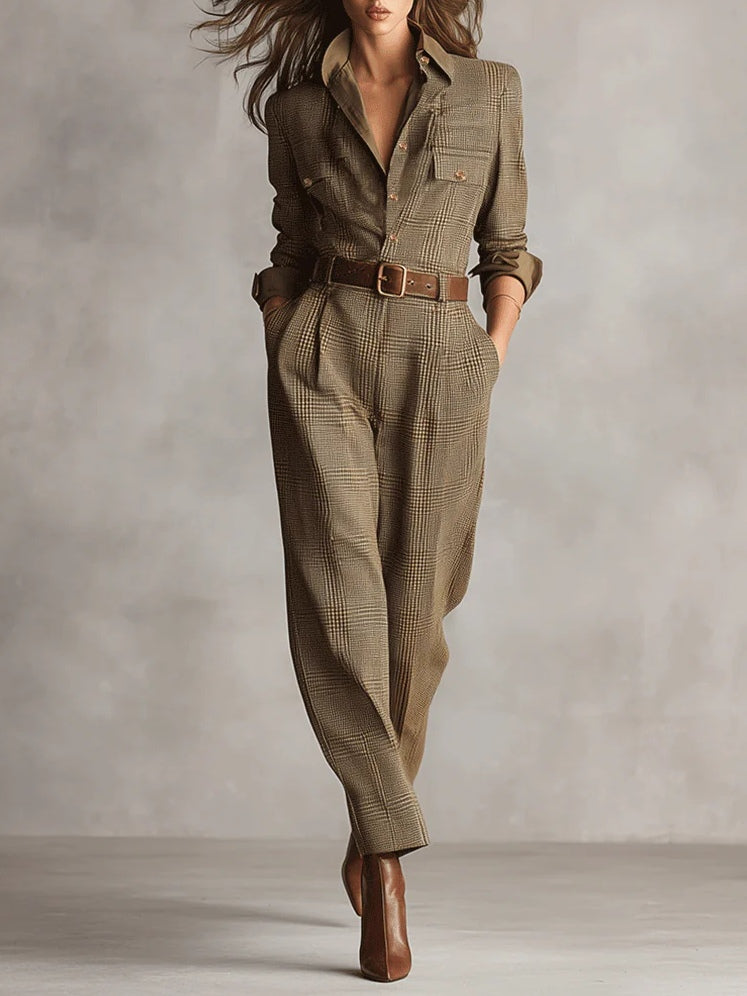 Zoë™ | Eleganter Tweed-Jumpsuit für Damen