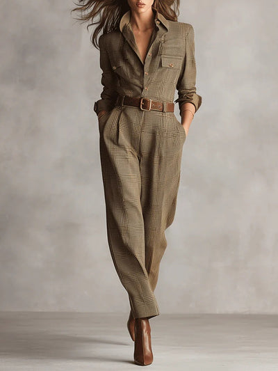 Zoë™ | Eleganter Tweed-Jumpsuit für Damen