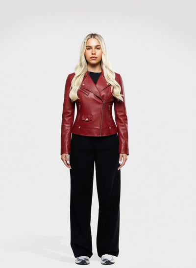 Elviera™ | Oversize Bomberjacke aus Kunstleder