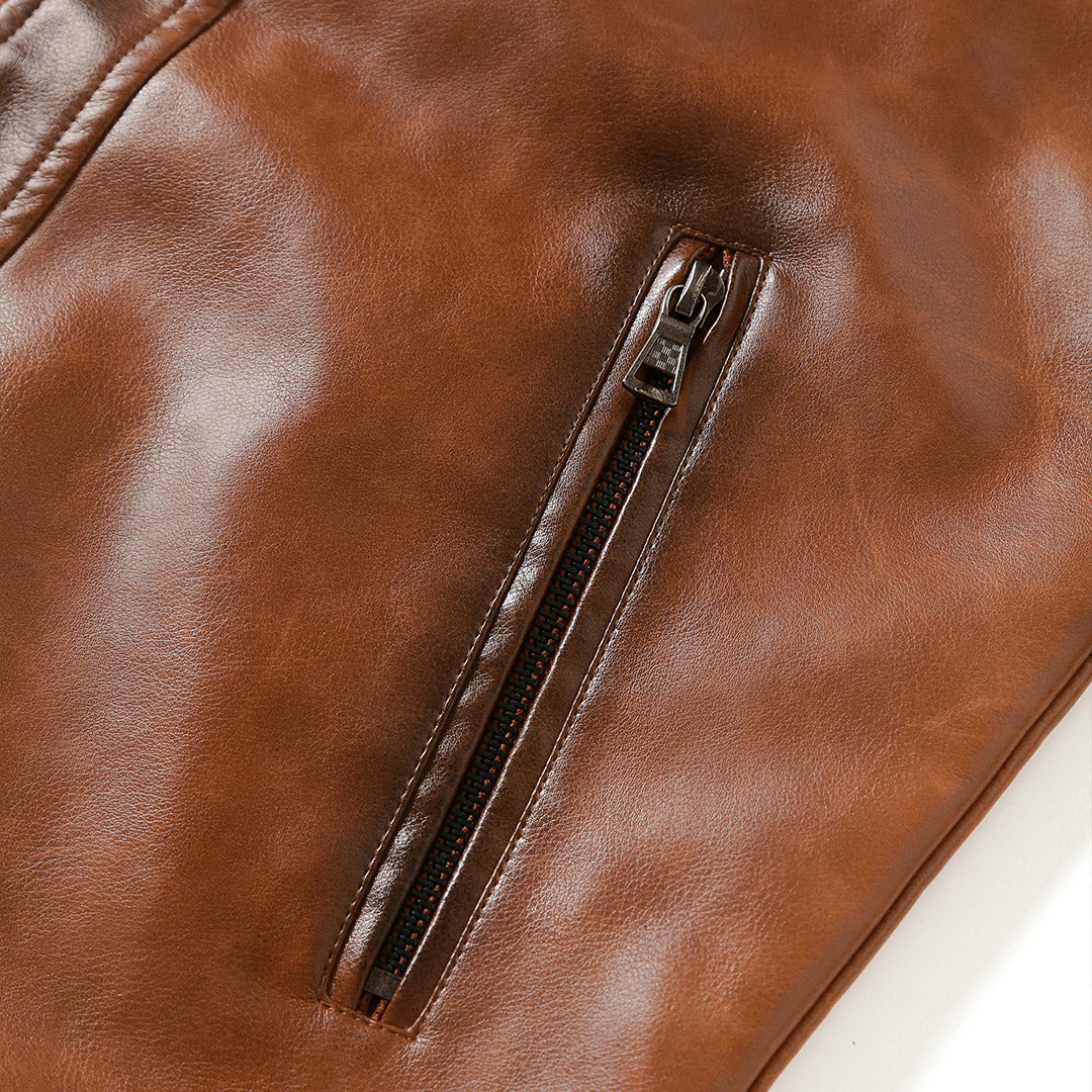 Roderik™ | Luxuriöse Lederjacke